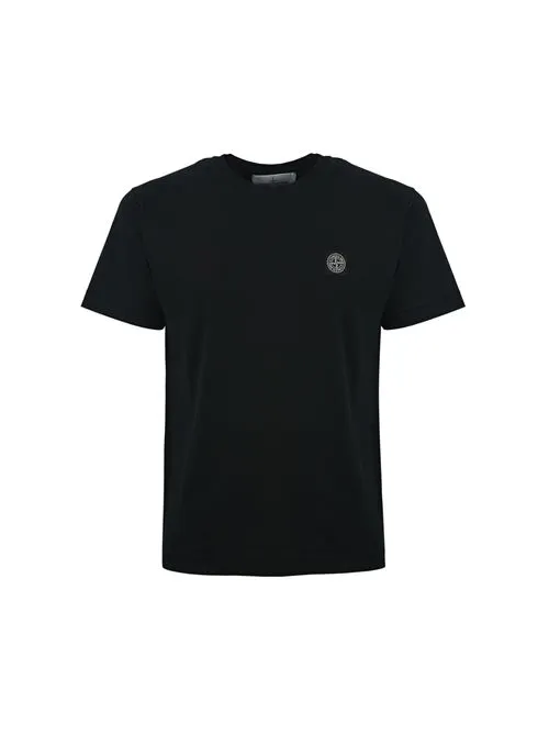 STONE ISLAND     T-shirt con logo black