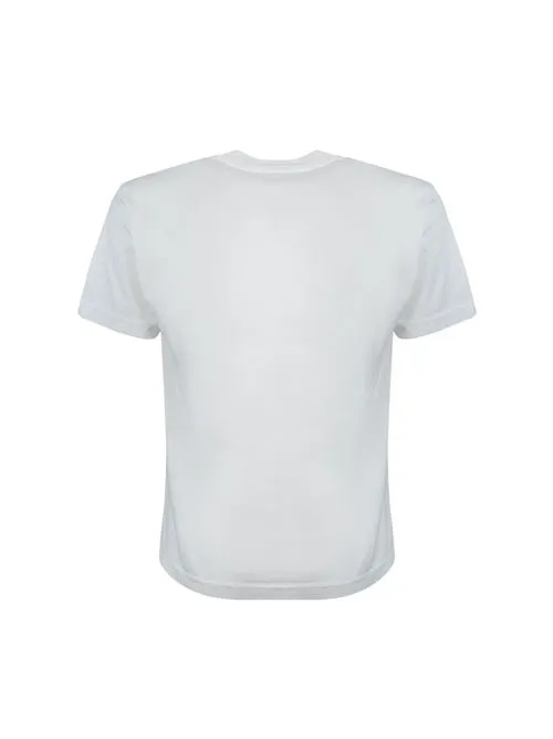 STONE ISLAND     T-shirt con logo white