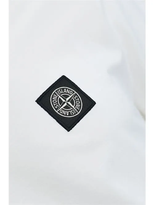 STONE ISLAND     T-shirt con logo white